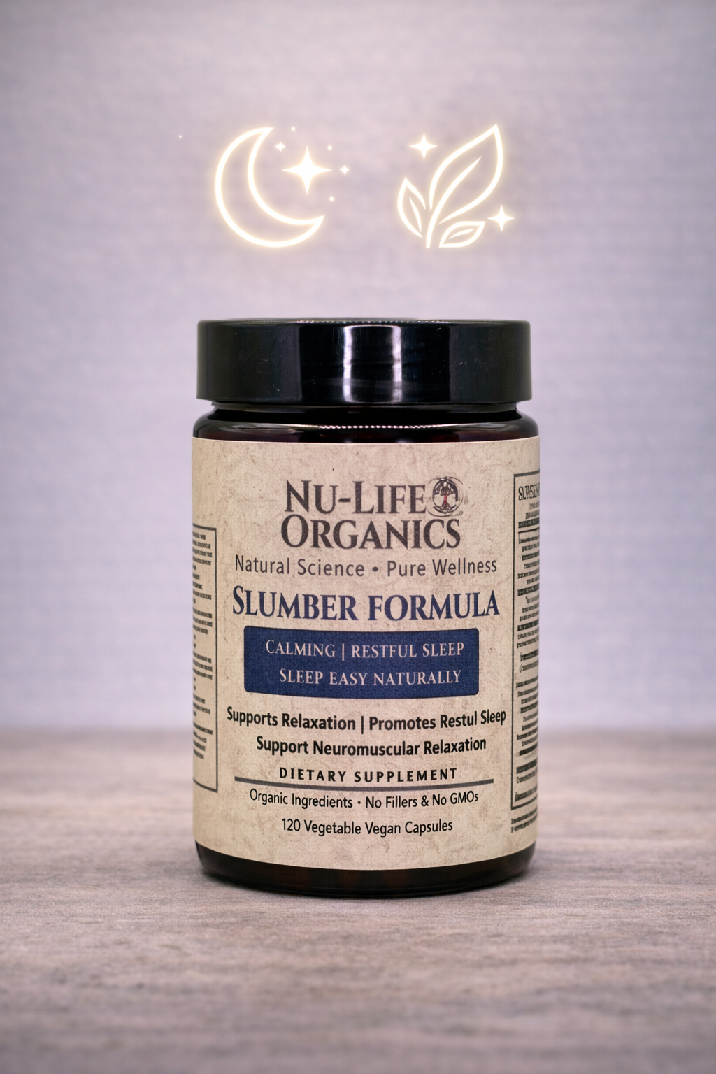 "The Slumber" Tart Cherry Extract, Red Reishi, Magnesium Glycinate, Ashwagandha