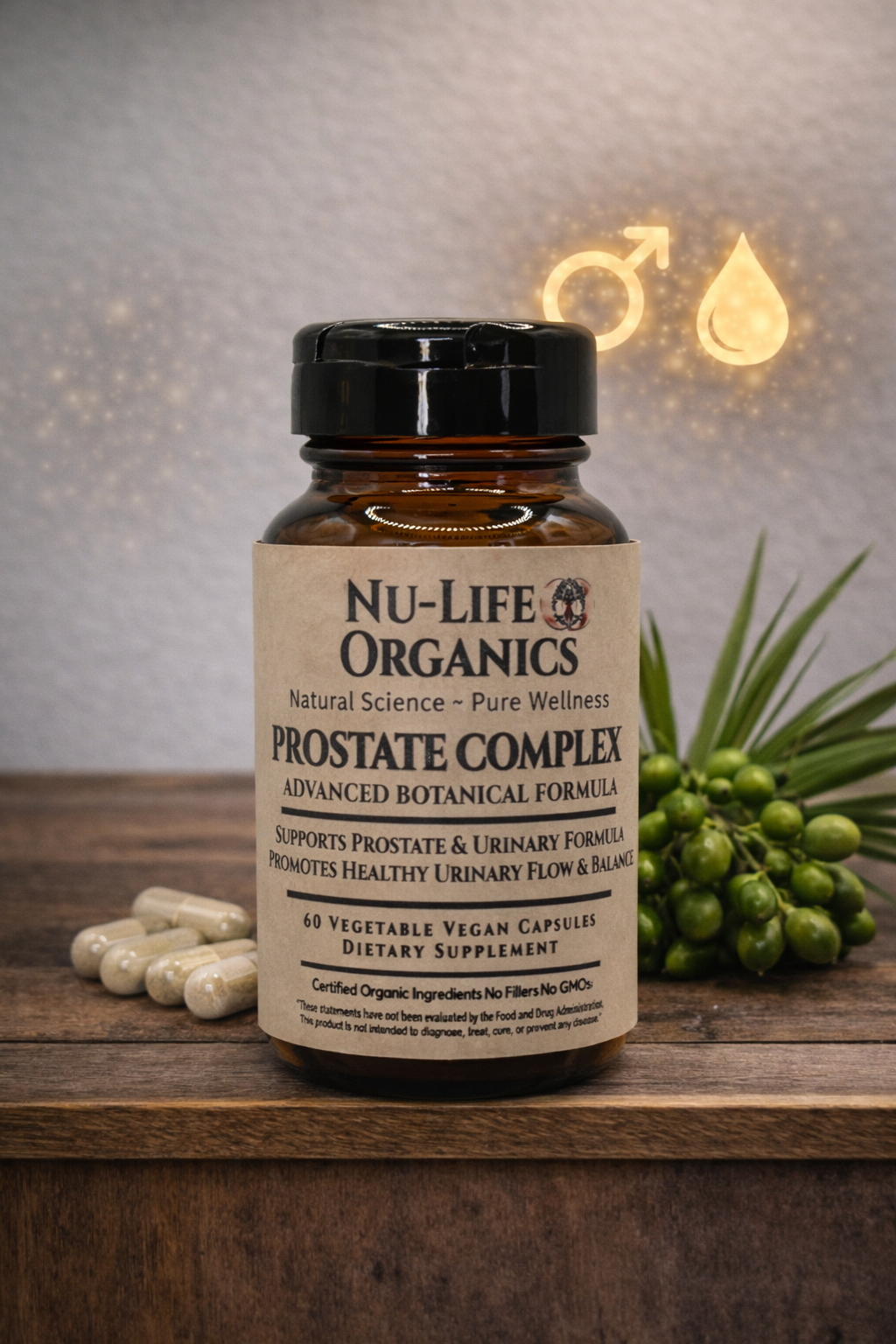 Prostate Complex "Flow" Pumpkin Seed, African Pyguem, Cranberry & Ginger