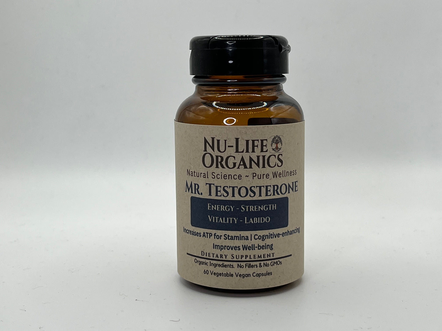 "The Mr. Testosterone Bundle"  Creatine, Tribulus Terrestris, Lion's Mane, Tongkat Ali, Cordyceps (Count 120)