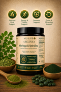 "Go Green" Moringa + Spirulina (120 Count)